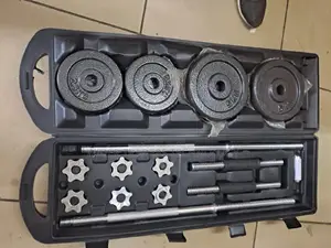 Dumbbell Barbell Set, 1 Rod 2 Bar, Weight: 50 Kg