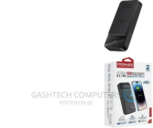 15 Wireless Charging Promate 20000mah Slim Power Bank