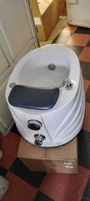 Fibre Spa White Silver Pedicure Bowl