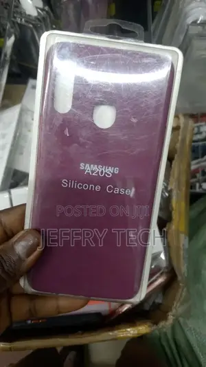 Samsung A207 Galaxy A20s, (Purple, Original Soft Case, Sili