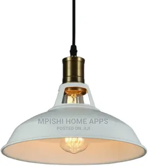 Vintage White Pendant Light