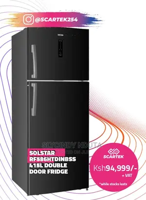 Solstar 415L Double Door Refrigerator