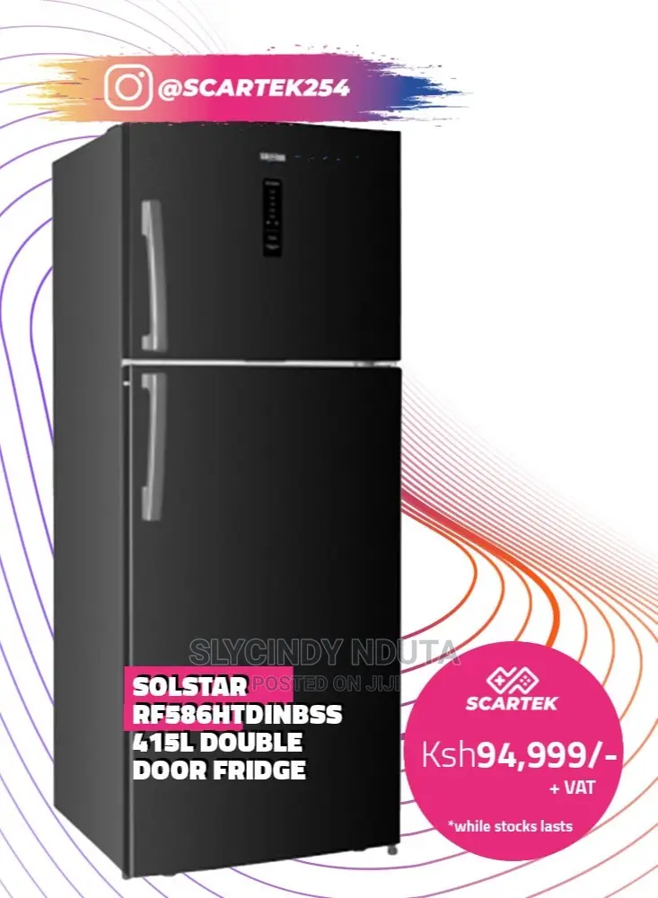 Solstar 415L Double Door Refrigerator