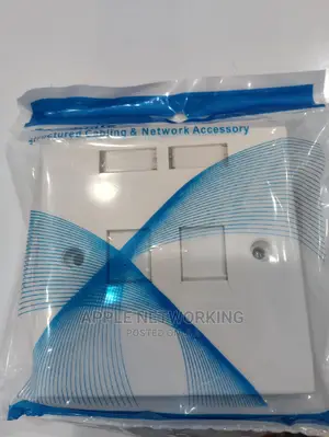 CAT6, RJ45 Dual Faceplates (10pcs)