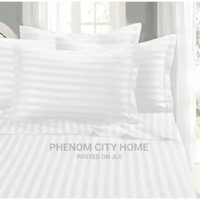Plain Stripped Cotton Bedsheets