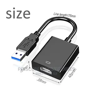 USB to HDMI Cable Full HD 1080