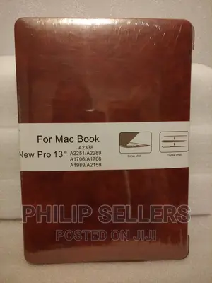 Macbook Pro 13 Inch Case 2 Piece Shell Reddish Brown Faux Le