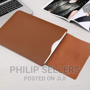 Brown Laptop Faux Leather Cover Case Sleeve 13” for Macbook