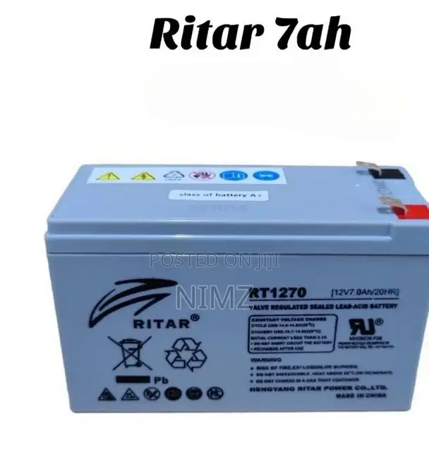 Ritah 7ah Solar Battery Non Mantanance Gel Battery