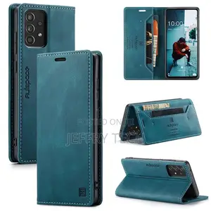 Samsung Galaxy A52 5G Wallet Case, Vintage Leather Flip Cove