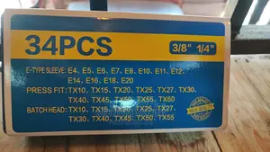 34 Piece Torx Socket Bit Set Male and Female Torx and Etorx