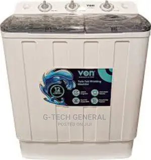 Von Hotpoint Vals-75bwy Twin Tub Washing Machine - 7.5kg