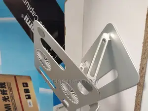 Metallic Adjustable Laptop Stand With Two Cooling Funs