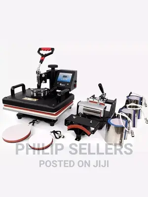 Combo Sublimation Heat Press Machine Includes 8 Attachments