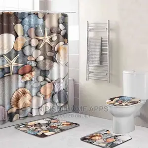 Shower Curtain Set 4pcs