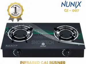 Nunix 2 Burner Infrared Glass Top Cooker