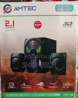 Amtec 2.1 AM-107 8000watts Sound Speakers