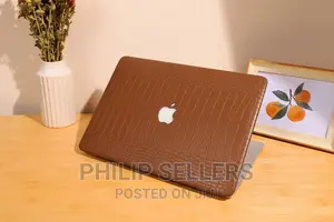 Brown Crocodile Print Leather Hard Case for Macbook 13.