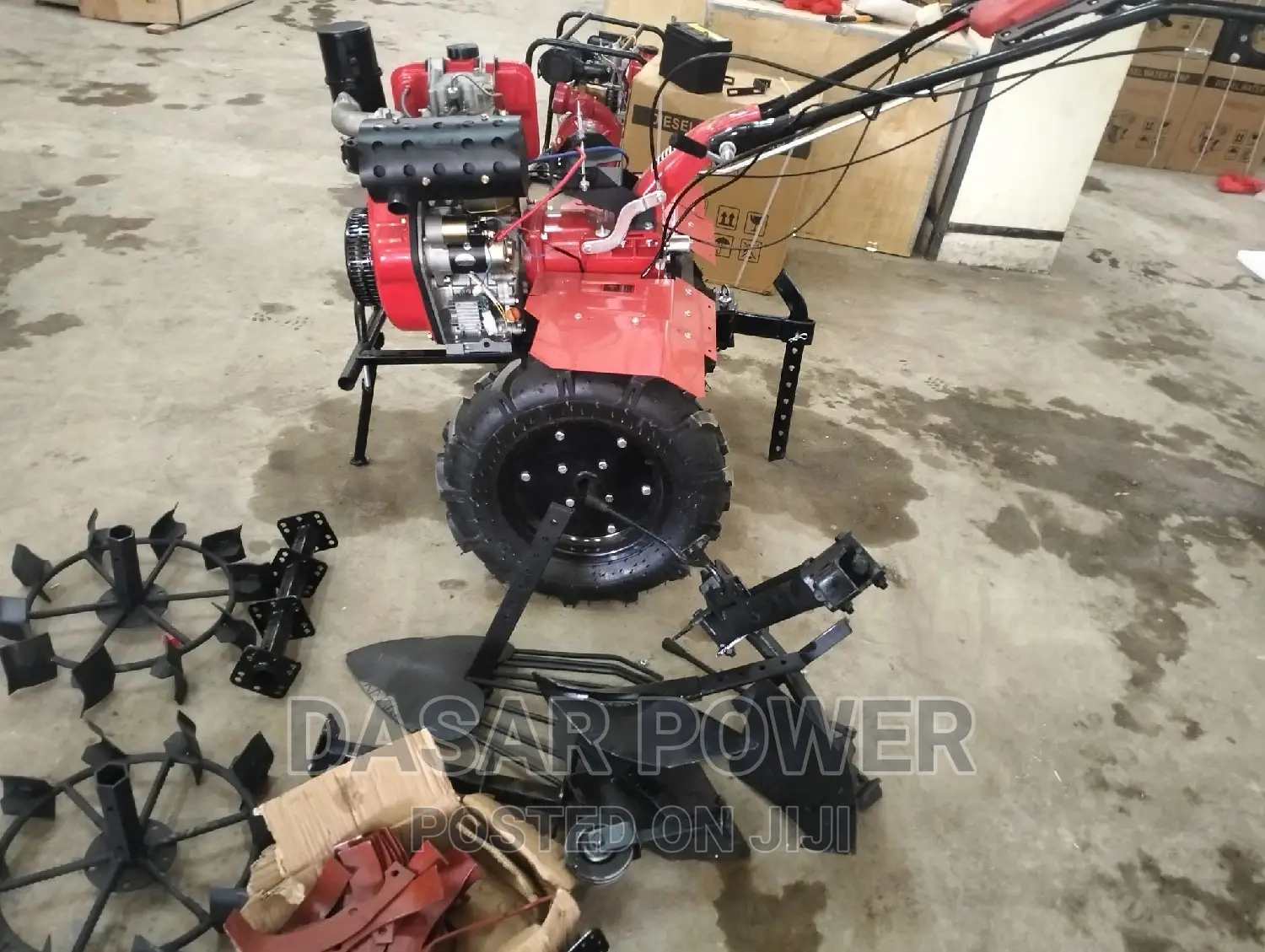 Heavy Duty Power Tiller With Accessories.