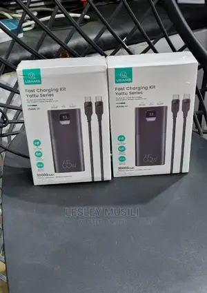 Usams 30000mah Pd 65w Fast Charging Power Bank for Macbook