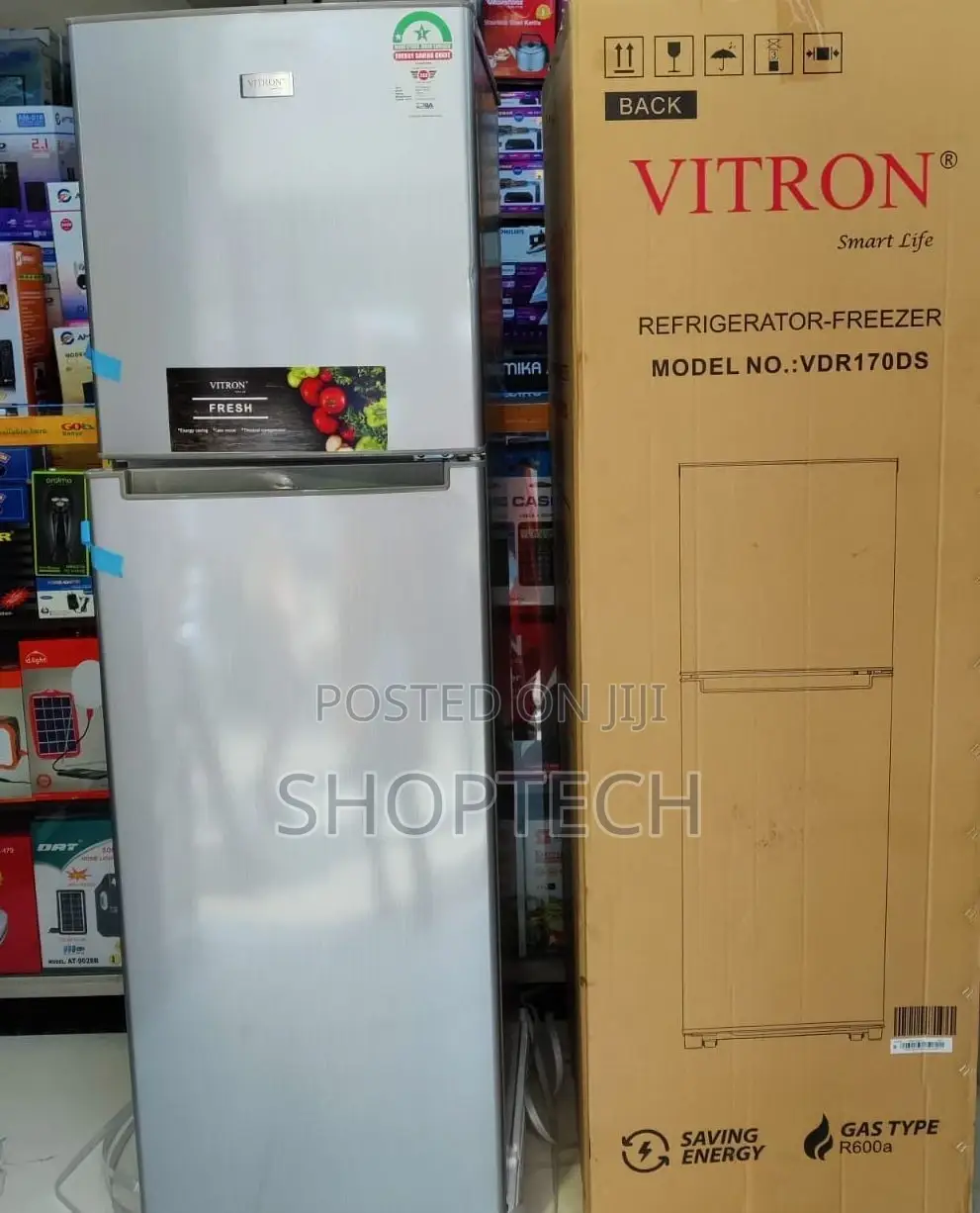 *Vitron 170litres Double Door Refrigerator