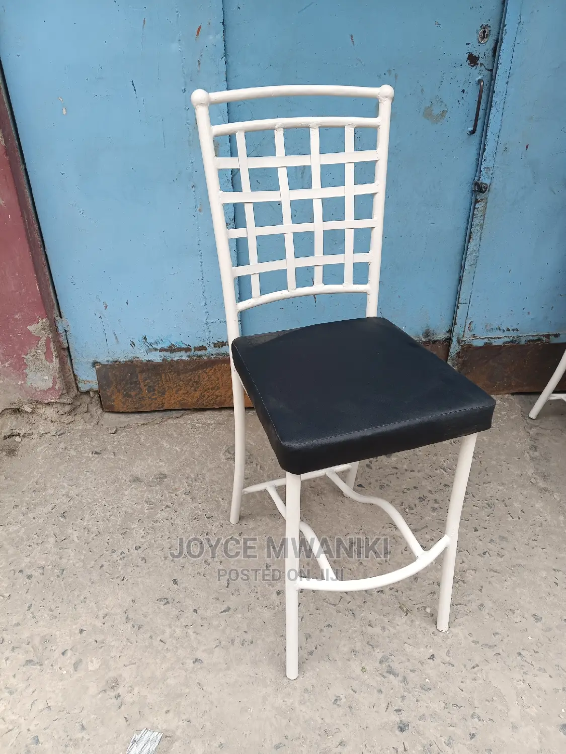 Restaurant Chair, Powder Coated White