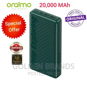 Oraimo Power Bank 20,000mah Super Fast Charging LED Display