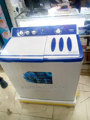 12kg Von Automatic Twin Tub Washing Machine. Available