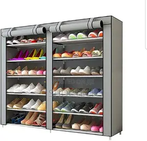 Double Column Shoe Rack With Cover