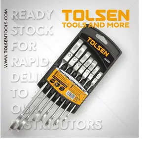 Tolsen Flexible Head Combination Ratchet Spanner Set 7 Piece