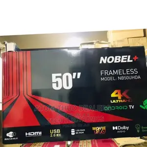 Nobel 50” Frameless Ultra HD Android Tv, Netflix, at 29000
