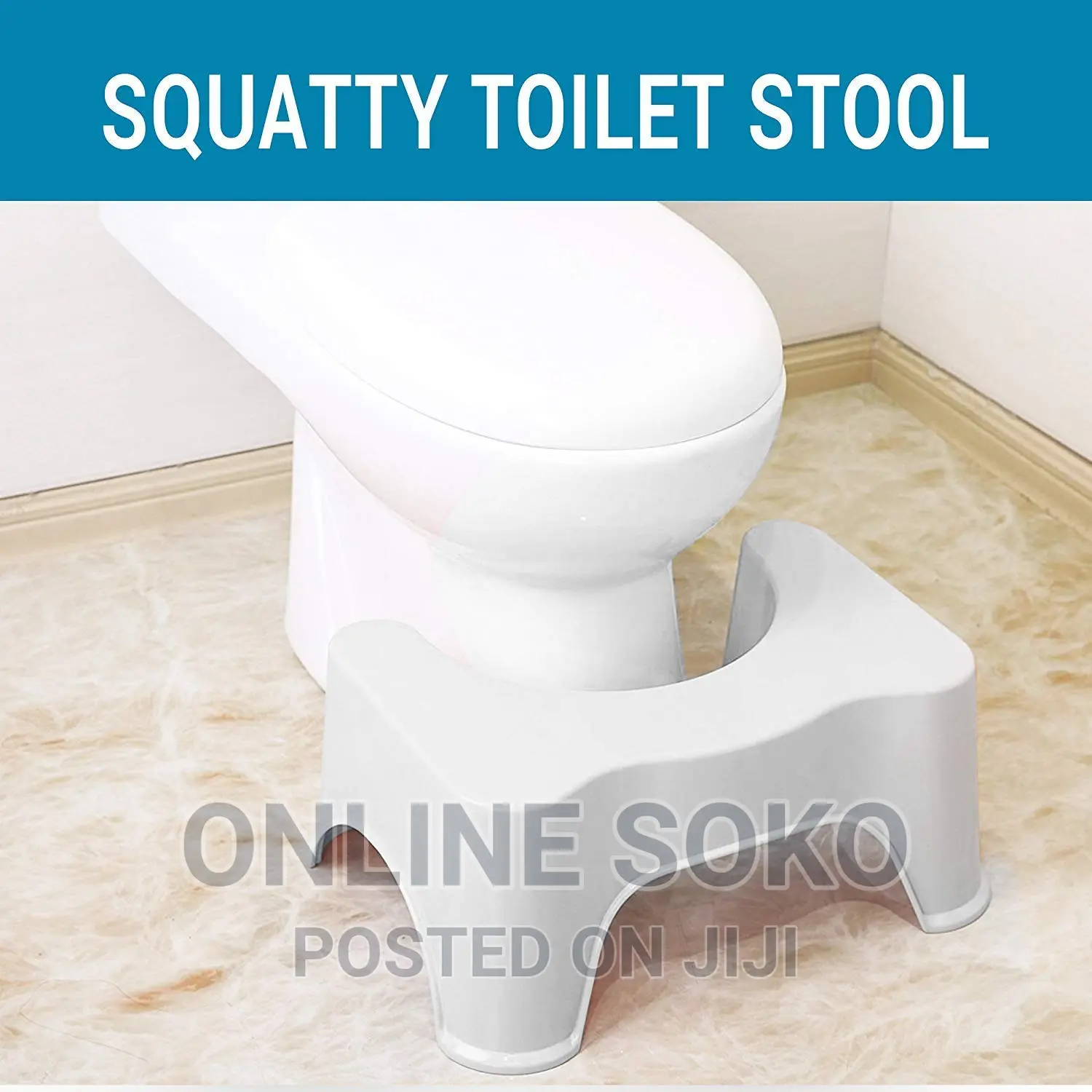 Portable Comfortable Bathroom Squatty Potty Toilet Stool