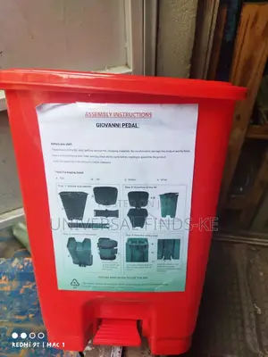 30ltrs Giovanni Waste Bin. Pedal Dustbin