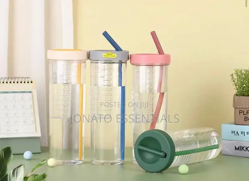 800ml Acrylic Smoothie Tumbler With Foldable Straw