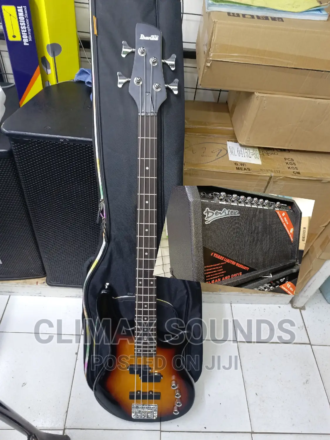 Bass Guitar + Bag+ Guitar Combo