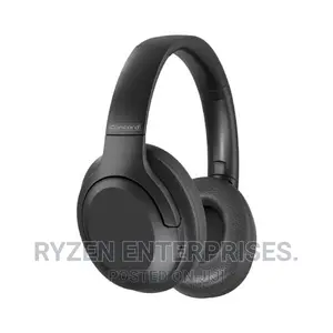 Promate Active Noise Cancelling Wireless Headphones, Black