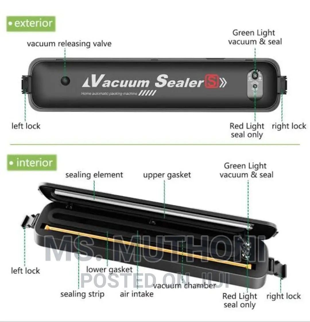 *Big Vacuum Sealer ;2 Options Vacuum Only + V
