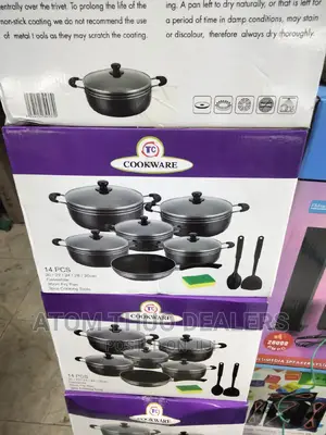 TC 14pcs Non-Stick Cooking Sufuria Set / Pan Serving Spoons