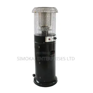 Alva Short Stand Gas Patio Heater – 1.35M Tall - Black