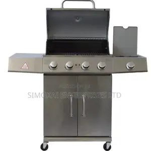 Alva Kalahari 4-Burner Stainless Gas BBQ With Side Burner