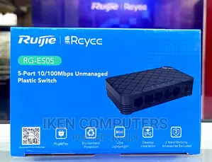 Ruijie Reyee 5 Port 10/100 MBPS Unmanaged Plastic Switch