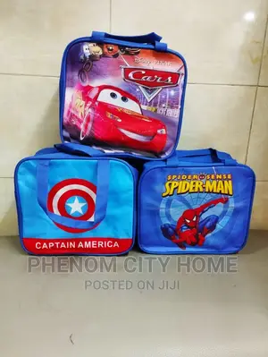 Kids Cartoon Themed Lunch Bags