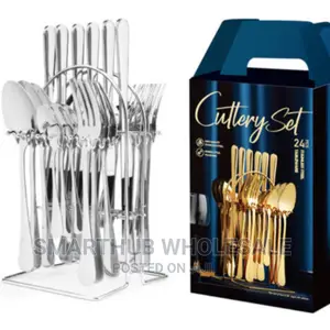 *24pc Cutlery Set (Silver Colour*