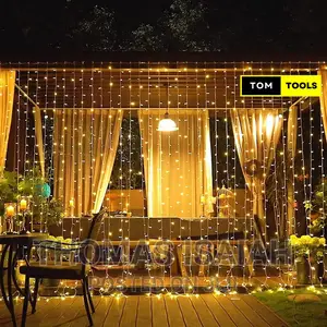 USB LED Fairy Curtain Lights 3m X 3m, Warm White