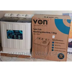 Von 7.5kgs Twin Tub Washing Machine