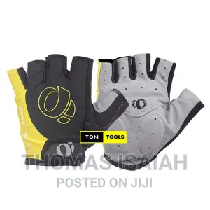Yellow Size L Pearl Izumi Half Finger Padded Sports Cycling