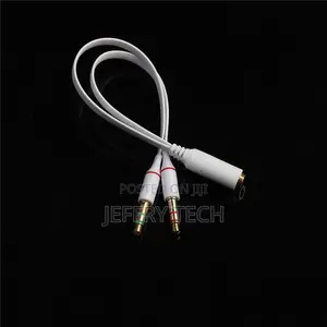 Y Splitter Cable 3.5mm Jack Microphone Headset Audio Splitte