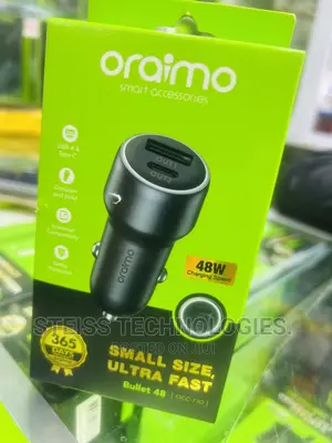 Oraimo Type C Superfast Car Charger.