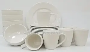 24pcs Dinner Sets 
6 Plates
6 Side Plates
6 Cups
6 Bowls