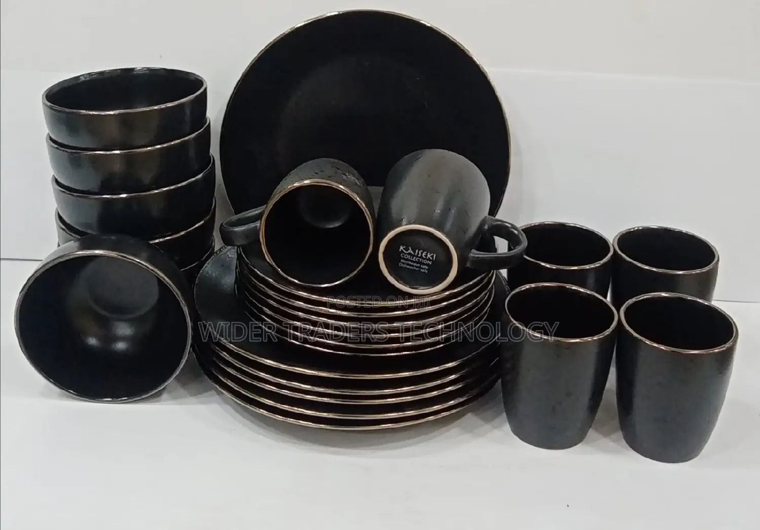 24 PC Dinner Set 6 PCS Mugs 6 PCS Dinner Plates 6 PCS Side